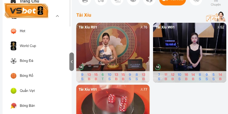 Quy trình cược Tài Xỉu online tại sảnh live casino